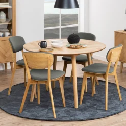 Ronde Eettafel Ebbe Visgraat, 120cm