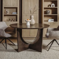 Ronde Eettafel Fermo Mangohout, 130cm