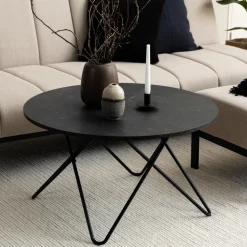 Ronde Salontafel Constantinos Marmerlook, 80cm