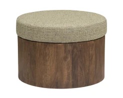 Ronde Salontafel Ossana Mangohout en stof