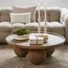 Ronde Salontafel Rockefeller Eikenhout, 100cm