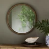 Ronde Spiegel Isola Iepenhout, 80cm