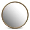 Ronde Spiegel Isola Iepenhout, 120cm