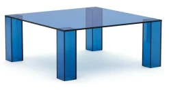 Salontafel Adularia Glas, kleur Blauw