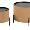 Salontafel Carlyle Kurk, Set van 2 stuks