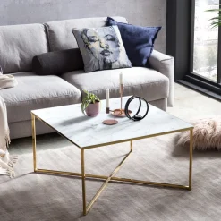 Salontafel Chloè Marmerlook, 80cm