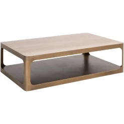 Salontafel Claridge Keramiek/Glas en ijzer, 130 x 80cm