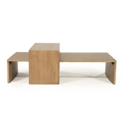 Salontafel Flo Eikenfineer, Set van 2 stuks