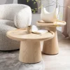 Salontafel Leia Eikenhout, Set van 2 stuks