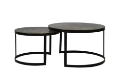 Salontafel Trelo Set van 2 stuks, kleur Antiek Brons