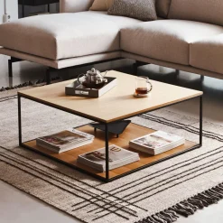 Salontafel Yoana Eikenhout, kleur Zwart