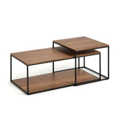 Salontafel Yoana Eikenhout, Set van 2 stuks