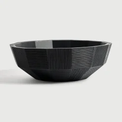 Schaal Striped Mahoniehout, 40cm