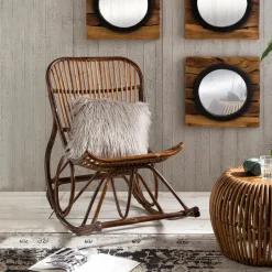 Schommelstoel Rattan