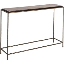 Sidetable Villano Bronskleurig glas, 110cm