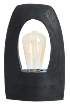 Tafellamp Carini Mangohout, 25cm