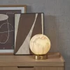 Tafellamp Carrara Glas, Marmerlook, kleur Wit