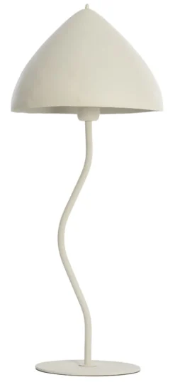 Tafellamp Elimo 67cm, kleur Mat Crème