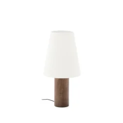 Tafellamp Marga Rubberhout, 50cm