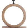 Tafellamp Nubia Mangohout, 44cm, kleur Naturel (excl. kap)