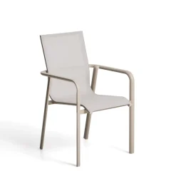 Tuinstoel Canea Textileen, kleur Beige/Taupe