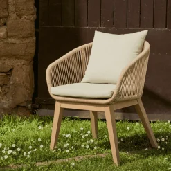 Tuinstoel Portalo Acaciahout en gevlochten touw