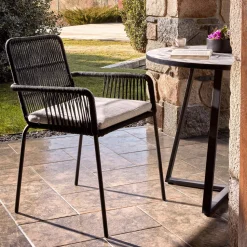 Tuinstoel Samanta, kleur Zwart
