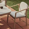Tuinstoel Sirte kleur Ecru/Houtlook
