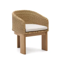 Tuinstoel Xoriguer Rattan en eucalyptushout