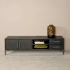 TV-meubel Ziano Visgraat, kleur zwart