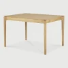 Uitschuifbare Eettafel Bok Geolied Eikenhout, kleur Naturel