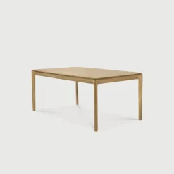 Uitschuifbare Eettafel Bok Geolied Eikenhout, kleur Naturel