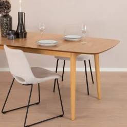 Uitschuifbare Eettafel Montreux Eiken, 180-219 x 90cm
