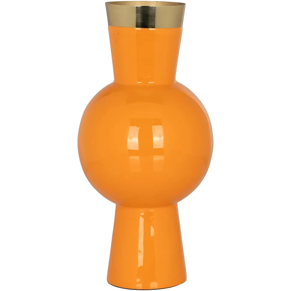 Vaas Clem 30cm hoog, kleur Oranje