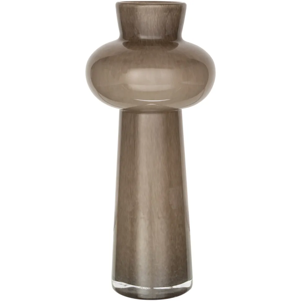 Vaas Lunor 29cm, kleur Taupe