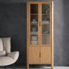 Vitrinekast Forte Teakhout, 210 x 80cm