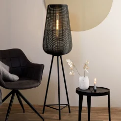 Vloerlamp Adeta kleur Mat Zwart