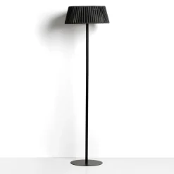 Vloerlamp Aldet Op zonne-energie, Plat Geweven touw