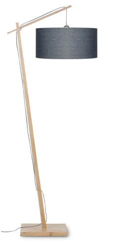 Vloerlamp Andes Naturel, Bamboe en Eco linnen