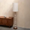 Vloerlamp Brew Keramiek en linnen, 145cm