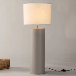 Vloerlamp Davien kleur Grijs