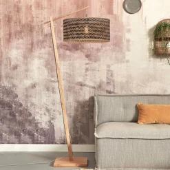 Vloerlamp Java Bamboe, 176cm