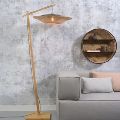 Vloerlamp Kalimantan Bamboe, 176cm