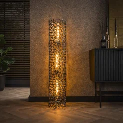 Vloerlamp Linwood Zwart Nikkel