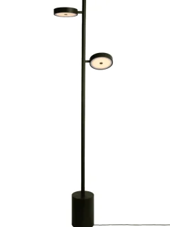 Vloerlamp Okinawa Essenhout, 2-lamps, kleur Groen