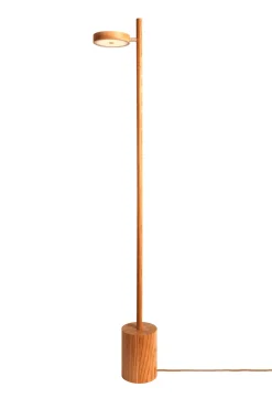 Vloerlamp Okinawa Essenhout, 146cm, kleur Naturel