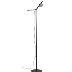 Vloerlamp Orey Met verplaatsbare spot, kleur Zwart