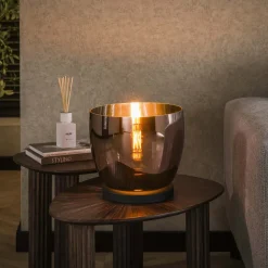 Vloerlamp/Tafellamp Mikado Glas, 27cm hoog