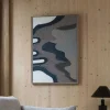 Wanddecoratie Coastal Mangohout en stof, 104 x 75cm