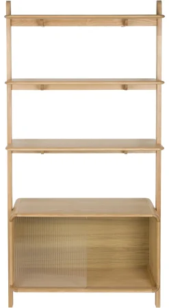 Wandkast Rise Essen en Rubberhout, 180 x 90cm